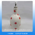 High-quality green ceramic oil bottle for tableware